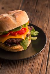 Homemade delicious burger