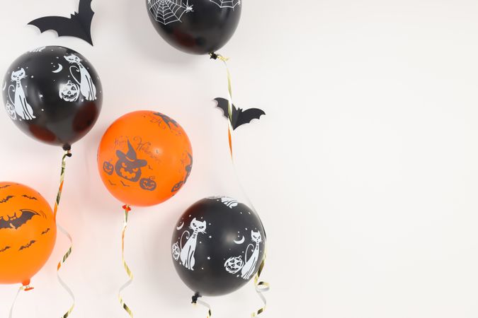 Concept of Halloween, Halloween balloon, space for text