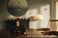 Scandinavian home decorated for Christmas eve celebration 5p1dj4