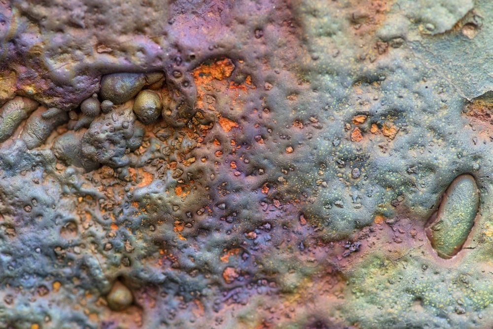 Surface of river soil with minerals