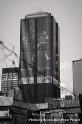 Urban area in the city of Johannesburg, South Africa in grayscale 5pDYj5