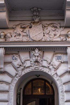 Decooration of the building in Old Prague