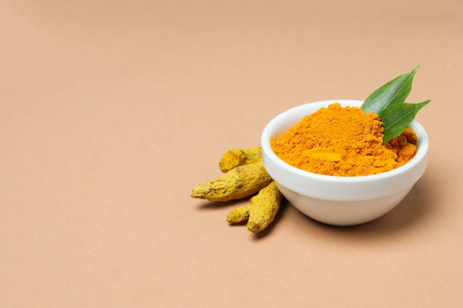 Fragrant seasoning - turmeric, one of the main ingredients in Indian curry