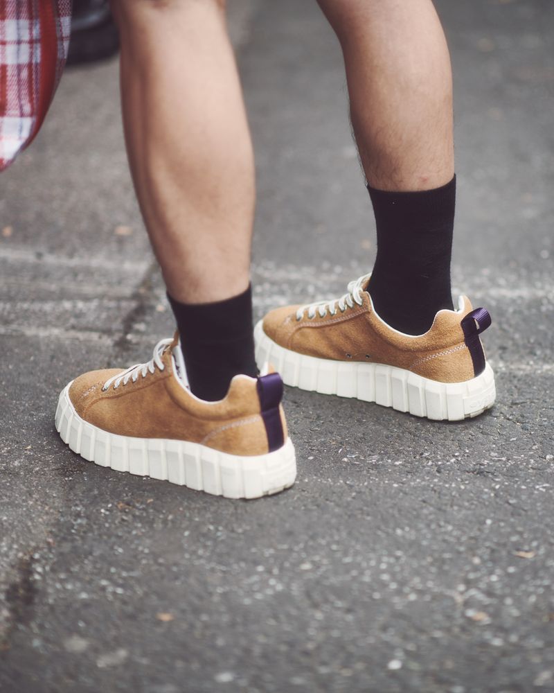 London, England, United Kingdom - September 18 2021: Close up of trainers