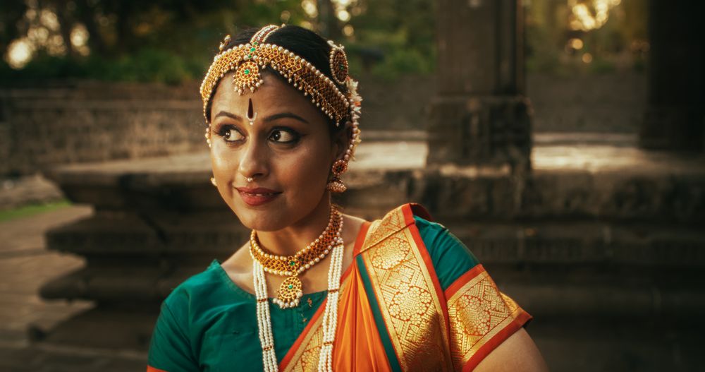 Close-Up of the Hands of an Indian Female Dancer Displaying Symbolic Gesture, Conveying Messages in Folkloric Dance.