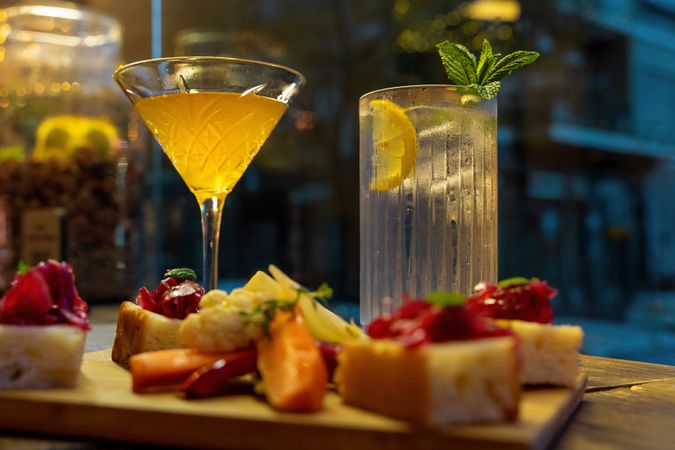 Cocktails and Appetizers - Evening Indulgence