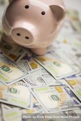 Piggy Bank on Newly Designed One Hundred Dollar Bills 0Pj1we