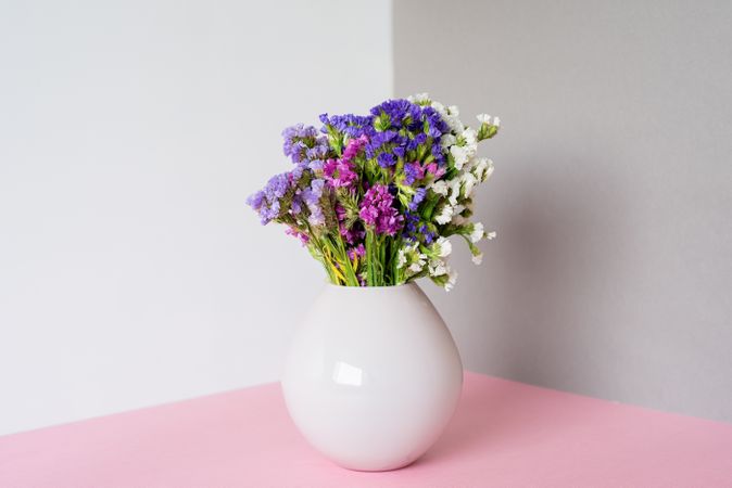 Multicolor sea lavender flowers bouquet