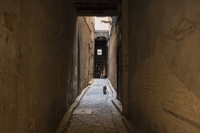 Old narrow street of ancient town