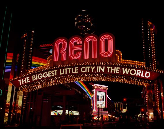 Neon sign, Reno, Nevada