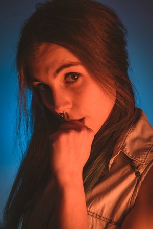 woman with piercing in nose