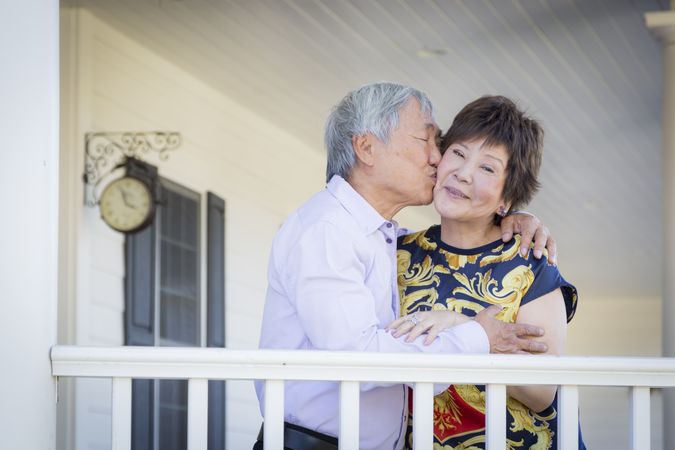 Chinese Couple Enjoying Their House
