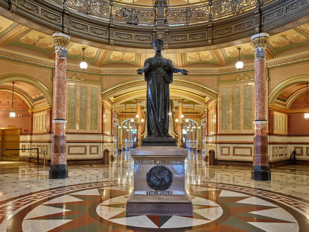 Rotunda of the state Capitol in Springfield, Illinois