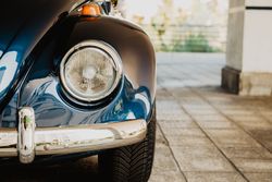 Retro car on street