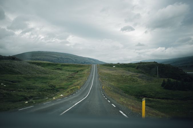 Isolated road in Iceland