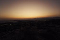Picturesque sunset at dusk