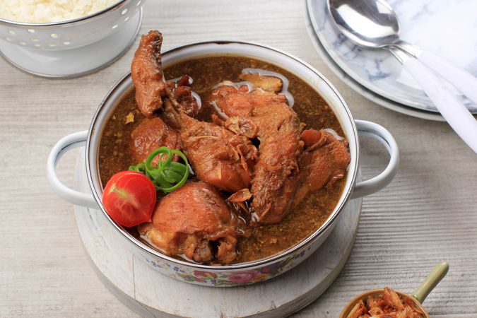 Semur Ayam, Indonesian Chicken Stew with Sweet Soy Sauce