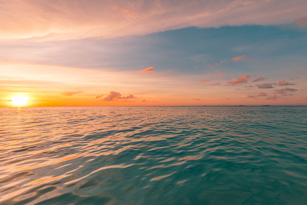 Sunset over the Indian Ocean