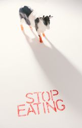 Slogan calling to stop eating animals