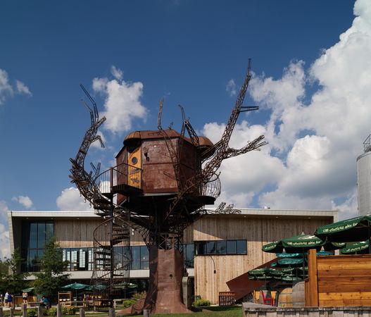 Funky sculpture at the Dogfish Head Craft Brewery in Milton, Delaware