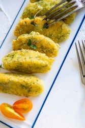 Close up of homemade cheese sticks