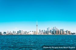 City skyline of Toronto, Ontario, Canada across the sea bew365