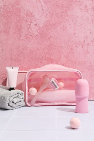 Toilet bag for different toilet and self care accessories