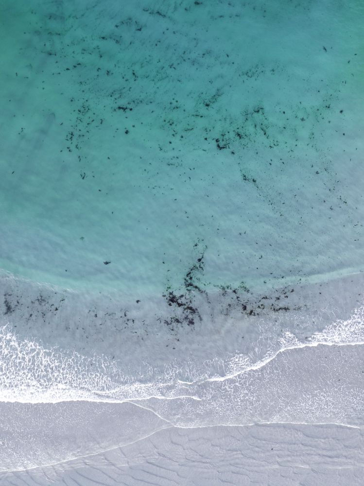 Aerial shot of sea