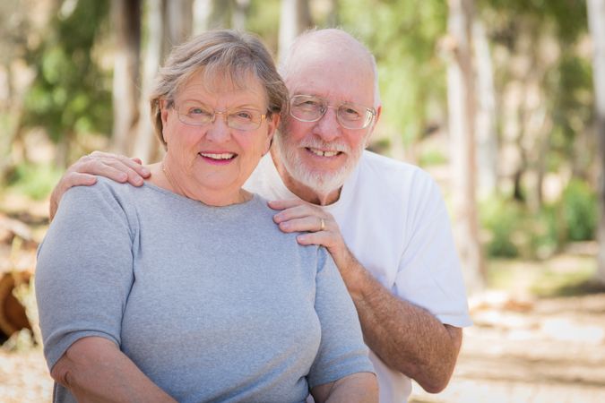Happy Mature Couple Portrait Outdoors