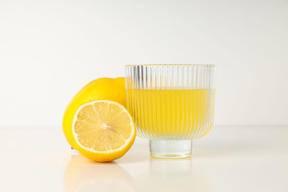 Concept of tasty drink, Limoncello, Italian lemon liqueur