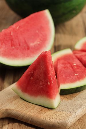 Slices of Fresh Red Watermelon