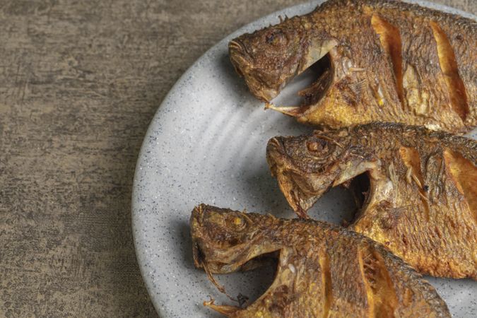 fried tilapia fish