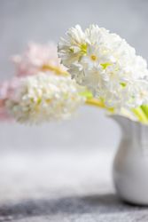 Vase of hyacinths