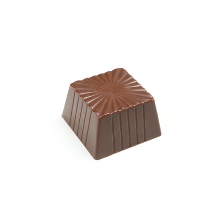 Tasty chocolate candy isolated on plain background