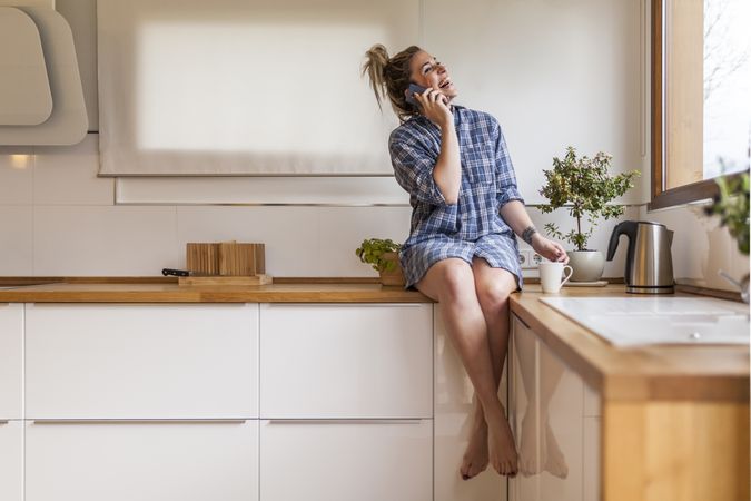 woman at home