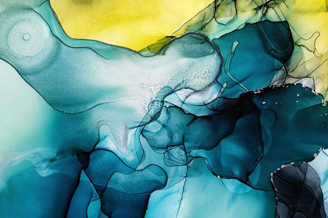 Modern art with Alcohol Ink