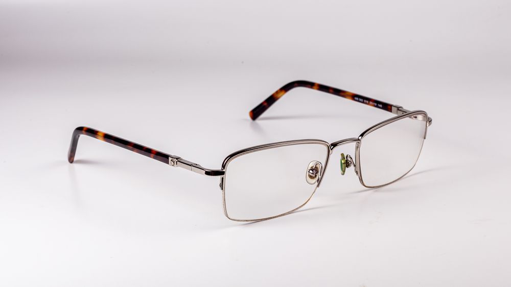 Glasses on Blank Background