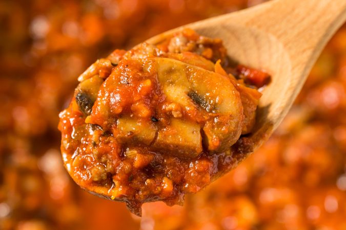 Homemade Mushroom Sausage Ragu Pasta Sauce