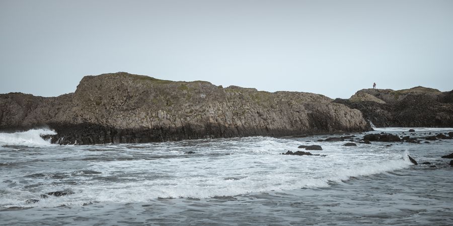 Stones in the ocean seaside