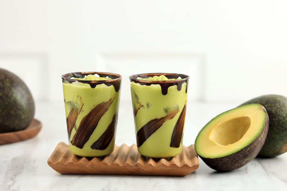 Jus Alpukat, Iced Avocado Juice with Chocolate Milk Syrup
