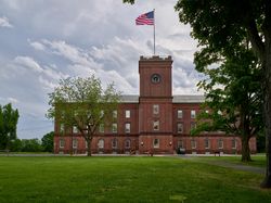 The historic Springfield Armory in Springfield, Massachusetts