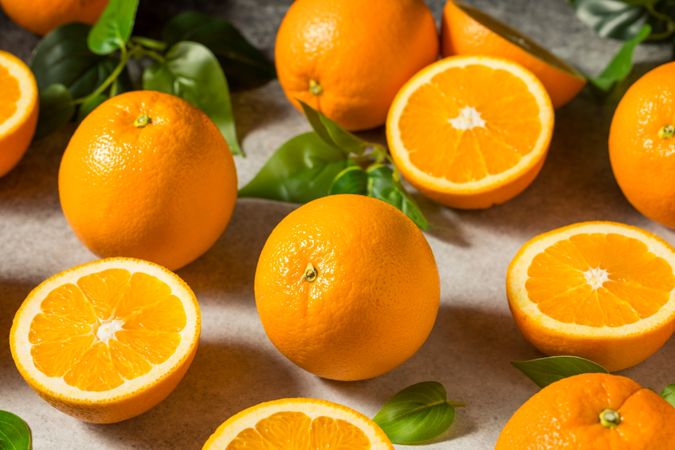 Raw Organic Juicy Oranges