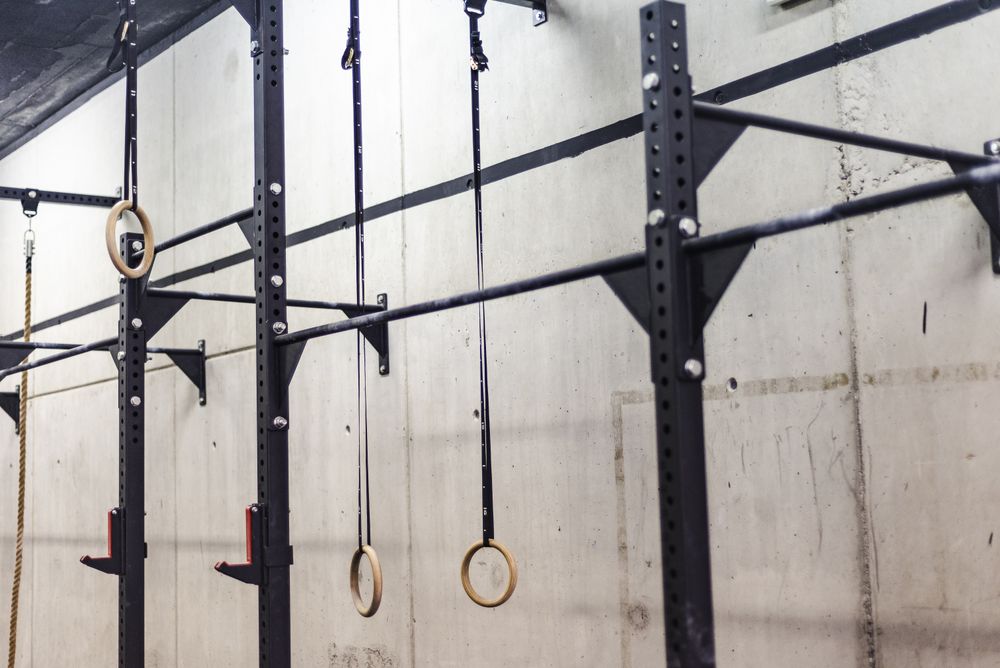 Chin up bar in gym