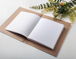 Open book with paper