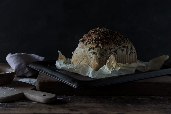 Fresh loaf of bread