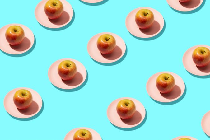 Colorful fresh apples