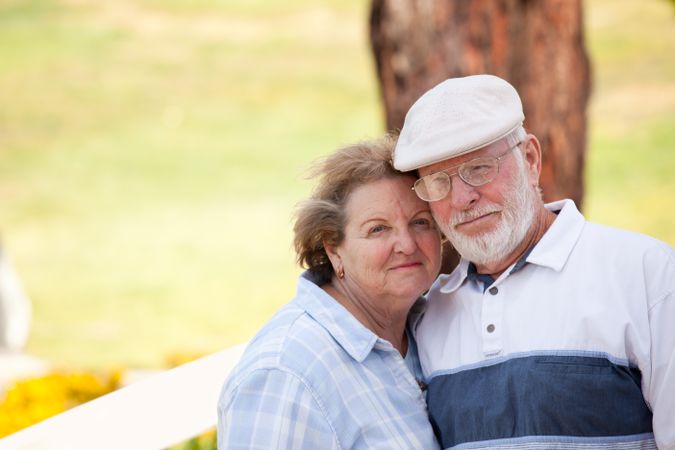 Happy Mature Couple in The Park