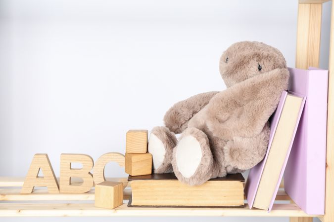 Concept of baby book, space for text