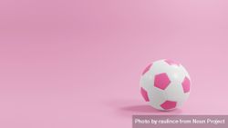 One vibrant pink soccer ball 0PDEe0