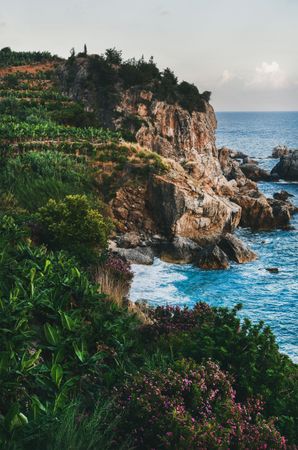 Hidden turquoise bay in Mediterranean coast of Turkey